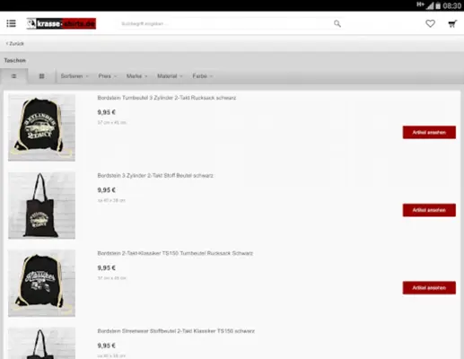 krasse-shirts.de android App screenshot 1